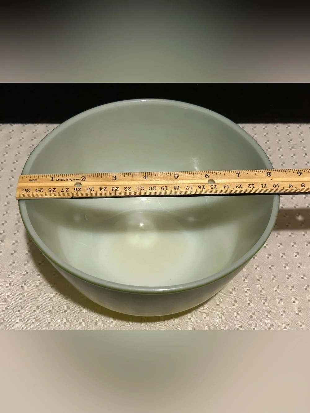 Vintage Anchor Hocking Fire King Avocado Swirl Mixing Bowl Retro Kitchenware